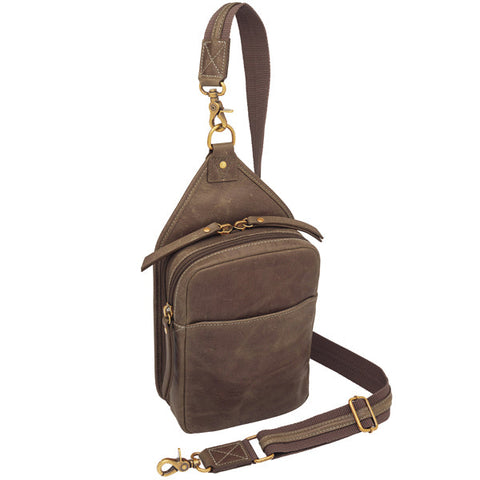 Slingster Minimalist Concealed Carry Sling USA Buffalo Leather GTM-CZY/106 - GTMoriginals