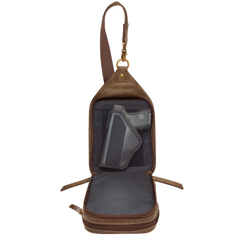 Slingster Minimalist Concealed Carry Sling USA Buffalo Leather GTM-CZY/106 - GTMoriginals