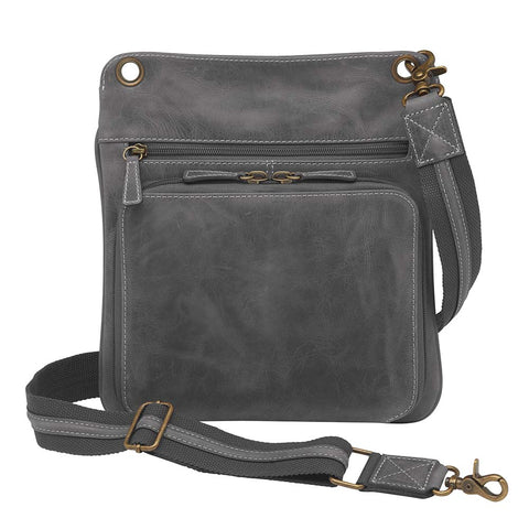 Step up your carry game with this understated, stylish gray distressed buffalo leather purse. Soft to the touch but tough in design, it molds to your lifestyle and grows more distinctive with every use. Designed for quick-draw pros who want a clean look without sacrificing function.