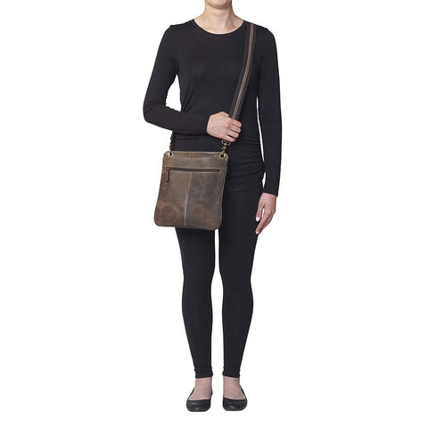 Crossbody Flat Sac Concealed Carry Purse — Rugged Brown Vintage Leather

Rock that classic vintage vibe with this distressed full grain buffalo leather crossbody purse. The rich brown leather ages like fine wine — softening and gaining character with every wear and tear. Built tough and lightweight, it’s made for both left and right-handed carriers who need stealth and speed.