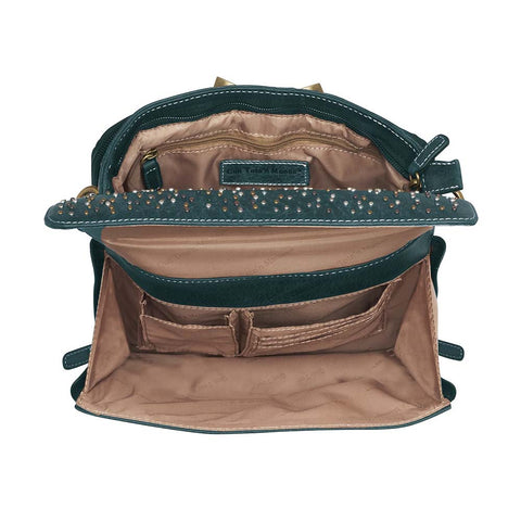 Step up your carry game with this vintage-inspired clutch in rich distressed blue full-grain buffalo leather. The more you rock it, the softer and more unique it becomes thanks to the natural aging process and oils infused during tanning. Designed for both left and right-hand carry, it features special padding to prevent imprinting, plus a slash-resistant shoulder strap reinforced with 11-ply steel wire for maximum security.