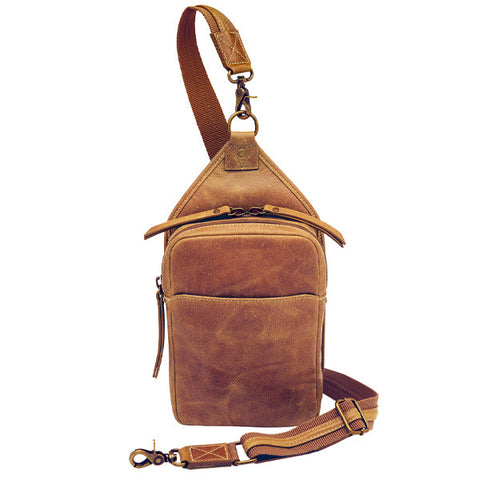 Slingster Minimalist Concealed Carry Sling USA Buffalo Leather GTM-CZY/106 - GTMoriginals