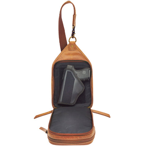 Slingster Minimalist Concealed Carry Sling USA Buffalo Leather GTM-CZY/106 - GTMoriginals