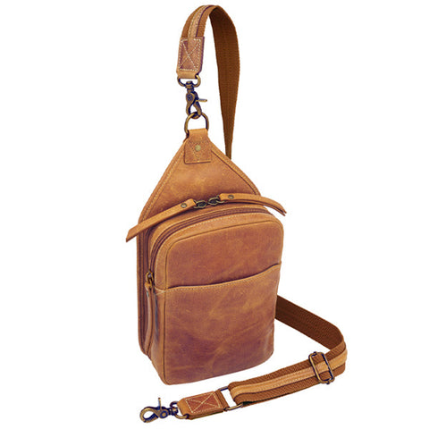 Slingster Minimalist Concealed Carry Sling USA Buffalo Leather GTM-CZY/106 - GTMoriginals