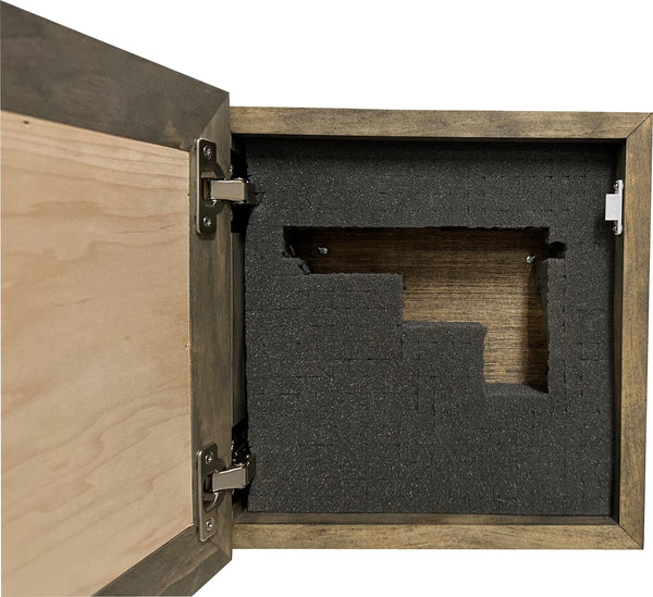 Decorative Wooden Gun Safe with Hummingbird and Hibiscus | Charter Arms